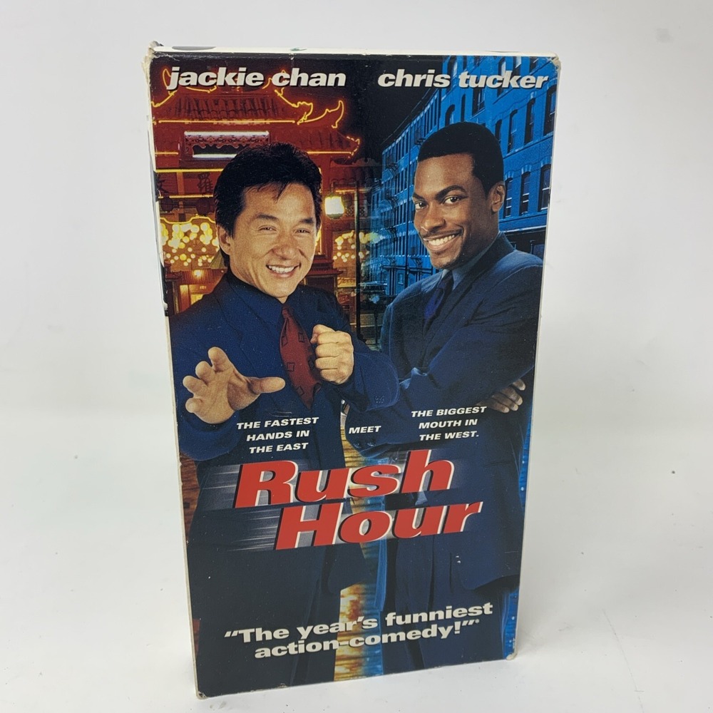VINTAGE Rush Hour VHS Tape Movie 1998 Jackie Chan Chris Tucker